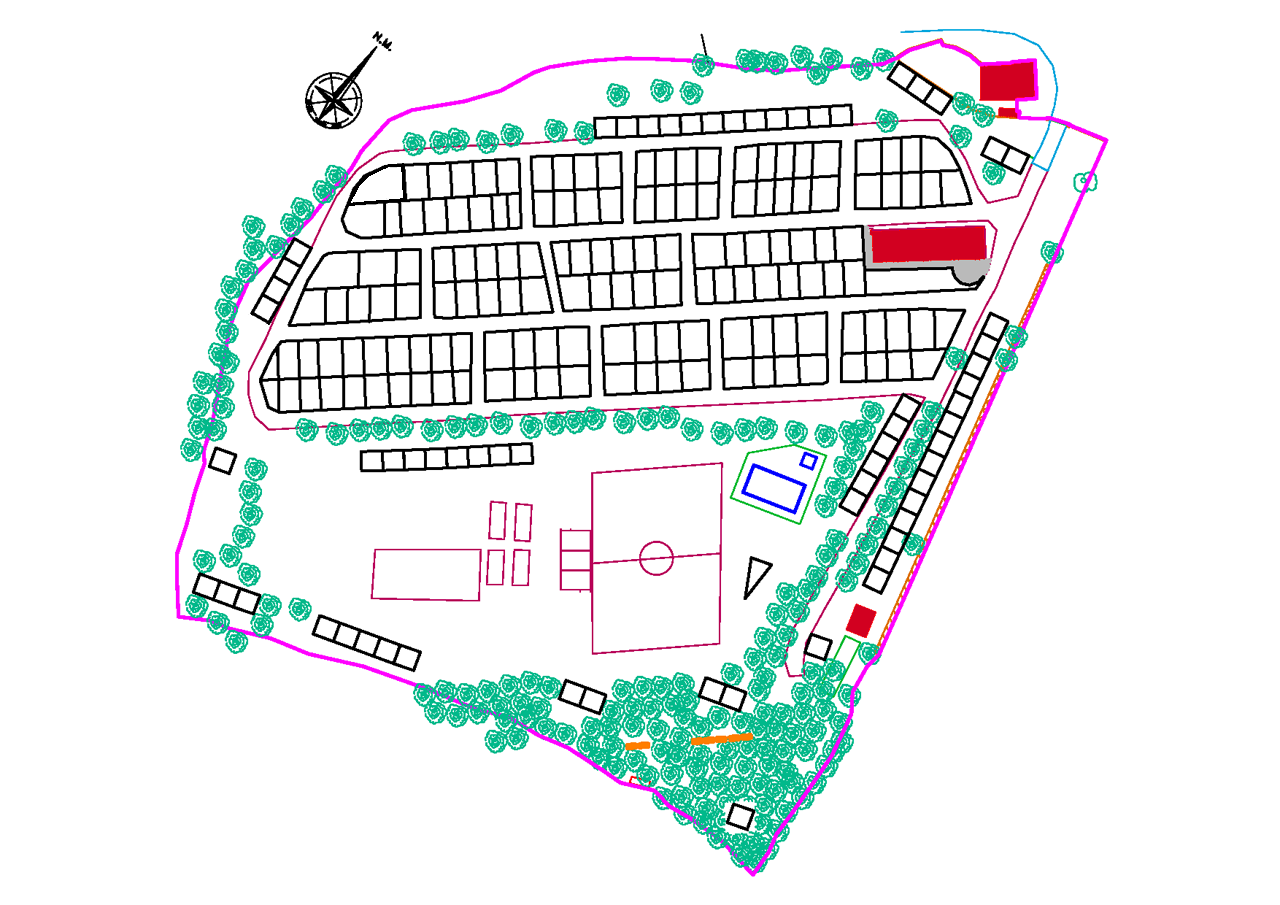 Mapa del Camping